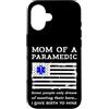 PARAMEDIC GIFTS FOR MEN WOMEN Custodia per iPhone 16 Orgoglioso paramedico mamma mamma bandiera USA simbolo medico SME EMT