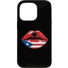 Souvenirs Albanian Lover Gifts Custodia per iPhone 13 Pro Lips Half Puerto Rican Albanian Roots Albania