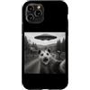 Funny Possum Capybara Meme Humor Gifts M Custodia per iPhone 11 Pro Divertente opossum UFO Selfie Alien Astronave Meme Umorismo