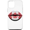 Foglia D'Acero Labbra Stile Canada Custodia per iPhone 12/12 Pro Bandiera Canadese Labbra Canada