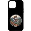 mountainbike trail action cycling jump r Custodia per iPhone 12 Pro Max Mountain Bike Jump Foresta Montagne Trail