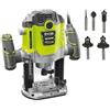 RYOBI Confezione RYOBI Router elettrico RRT1600-K - 1600W - 254mm - Set di 5 frese miste - RAKRBS5