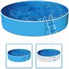 Piscina AZURO BASIC WHITE / BLUE Ø 2,40 m - h 90 cm SENZA GRUPPO FILTRANTE
