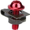 Yosoo Set di Dadi di Montaggio per Moto, Yosoo 5 * 16MM Bolt Fairing Body Bolt Kit Vite Spire Speed Fastener Clip Dado(Rosso brillante) bulloni carena,viti colorate moto,viti ergal rosse,viti carene moto