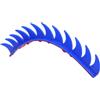 WOONEKY Decorazione Retro Casco Adesivo Resistente Corna Blu per Personalizzare Caschi Accessorio Originale per Feste e