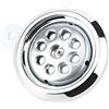 Akozon Clacson per Motocicletta Cromato, Clacson per Motocicletta Universale Impermeabile 105dB Forte 12v One 12v 85mm W Copertura Cromata a Nido D'ape Kit Auto 110dB