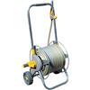 Hozelock Carrello AvvolgiTubo in metallo da 60 m con tubo da 30 m, diam 12,5 mm