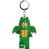 IQ Lego Minifigures KE224H - Portachiavi a forma di drago verde, 7,6 cm, Verde scuro, Large - 3 inches tall