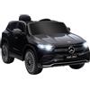 HOMCOM Macchina Elettrica per Bambini 3-8 Anni con Licenza Mercedes Benz EQA 12V, 3-8 km/h Auto Elettrica per Bambini con 2 Motori, Sospensioni, Telecomando, Porta USB, MP3 Musica Fari Clacson, Nero