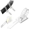 GPtzlei Fermacavi Adesivi 50 Bianco, Clip Cavi Scrivania,Cable Management