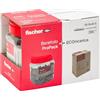 Fischer 200x Tasselli SX 8x40 con Vite, Pack con Barattolo + ECOricarica