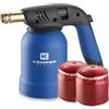 CRISCUOLO Brico Store Saldatore portatile Tornado Accensione Piezo Saldatore Con Cartucce Gas da 190 Gr. Kit Pronto All'Uso, utile per accendere carbone saldare tubi e tutti i lavori di piccola saldatura (2)