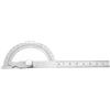FTVOGUE Calibro del cercatore di angolo di Goniometer del goniometro acciaio inossidabile di 0-180 gradi con il righello di 15cm