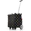 reisenthel carrycruiser dots - Carrello Spesa con Resistente Telaio in Alluminio, Tracolla Regolabile e Tasca Interna Rimovibile, Ruote Grandi e Tessuto Idrorepellente, 40 L