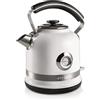 Ariete, Bollitore Elettrico Moderna 2854, Bollitore Elettrico Inox con Termometro e Livello Acqua Visibile, Base Cordless 360°, Spegnimento Automatico, Capacità 1,7 L, 2000W, Nero