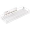 URSXODAWQ Organizer per armadietto estraibile, cestello scorrevole laterale sotto il lavello, ripiano estraibile in acciaio al carbonio con adesivo forte, stile cassetto salvaspazio design