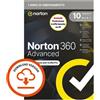 Symantec Norton 360 Advanced Licenza Completa 1 Utente, 10 Dispositivi - Abbonamento 1 Anno (ESD) - 21484481