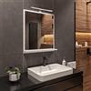 hajduk furniture Specchio da Bagno con Mensola Bianco 70x60 cm con Illuminazione LED IP44
