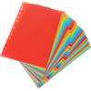 CALLARON Separatori Portatili Pvc Raccoglitori Divisori in A4 a Rosso per Organizzazione ad Anelli Raccoglitore Decorazioni Scuola Documenti Casa