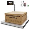 UNIWEIGH Bilancia Pesa Pacchi Digitale 440lb x 10g Alta Precisione,Piattaforma in Acciaio inox,Bilancia industriale con LCD/Hold/Tara/Funzione,Bilancia professionale per pacchi/magazzino/valigia