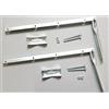 MINUTEX 2PZ STAFFA STAFFE STENDIBIANCHERIA BALCONE A RIBALTA PIEGHEVOLE FERRO ZINCATO