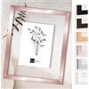 Bildershop-24 Telaio in vetro doppio con doppi vetri, Monza in Oro rosa 35x45cm con vetro acrilico, cornice per quadri con doppi vetri