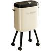 Baoblaze Pattumiera con Gambe, Coperchio ermetico, Piede Alto, Scorrevole per Aprire, Semplice e Stretto, Cestino per la Spazzatura per Camera da Letto, Bianco con Caster