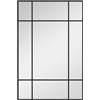 HOMCOM Specchio Moderno Stile Finestra, Specchiera da Camera e Soggiorno con Montaggio Verticale e Orizzontale, 90x60 cm, Nero