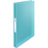 Esselte Raccoglitore a 4 Anelli con Copertina Morbida, Capacità di 140 Fogli in Formato A4, Utilizzabile a Casa e in Ufficio, Gamma Colour'Breeze, Motivo in Rilievo, Dorso da 25 mm - Blu