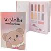 verybella Diario Make Up, Effetto Irridescente, Tema Orsetto, Include 8 Colorazioni di Ombretti Chiari e Scuri, 2 Burrocacao, 2 Applicatori, e Pagine a Righe Dove Scrivere Segreti di Bellezza