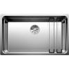 BLANCO ETAGON 700-U 524270 Lavello da Cucina in Acciaio Inox per Basi di Lavello con Larghezza di 80 cm, Sotto-Top, Acciaio Inox Satinato
