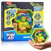 WOW! PODS - 4D Ninja Turtles Michelangelo, Unico Collegabile Collezionabile Figura Bobble-head che esplode dal loro mondo nel tuo, esposizione a parete o mensola, Serie 1 n. 432