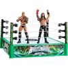 Mattel WWE - Regole della Bloodline, Set Ring con Anello e 2 Personaggi Inclusi, con Le Superstar The Rock e Roman Reigns Alti 15+ cm da Collezione, 6+ Anni, JNB02