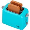 Theo Klein 9518 Tostapane Bosch con Funzione di tostatura Meccanica I Include 2 fette di Toast Giocattolo I Dimensioni: 15 cm x 12 cm x 10,5 cm I Giocattoli per Bambini dai 3 Anni in su