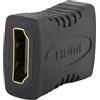 SeKi 85118 - Adattatore HDMI femmina a HDMI femmina; per prolunga; contatti dorati, colore: Nero