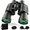 Deesoo Binocolo 20 x 52 per adulti ad alta potenza, HD, visione ampia, visione bassa, binocolo professionale per caccia, bird watching, viaggi, crociere, sport all'aria aperta, verde