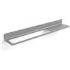 Lineabeta Porta asciugamani/accessori/mensola Saeta L.63,4 cm foro SX grigio