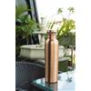 Bottiglia d'acqua indiana 700 ml in rame design semplice da viaggio senza giunti
