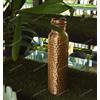 Markenlos Bottiglia per camera da letto in rame martellato da 700 ml con vaso in rame i...