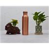 Bottiglia d'acqua in rame indiano 700 ml fatta a mano Ayurveda Yoga benefici ...
