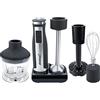 Steba MX 40 - Frullatore a immersione in acciaio INOX, 8 livelli di velocità da 7000 a 14000 giri/min, 7 beccucci, display LED, lavabile in lavastoviglie