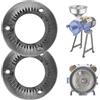 VEVOR Dischi di Macinazione di Ricambio Set di Disco 2 pezzi di Ricambio per Mulino per Cereali GM-001 GM-002 GM-003 Piastra 148 x 148 mm in Ghisa di Macinazione a Secco per Mais Creali Spezie