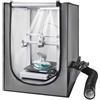 VEVOR Custodia per Stampante 3D con Ventilazione, Copertura per Stampante 3D in Tessuto Oxford, Antipolvere Impermeabile, Illuminazione LED, Compatibile con Photon Mono/Mars 3