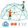 VEVOR Struttura da Arrampicata Geometrica a Cupola Larghezza 305 cm con Palloni da Basket, Carico 453 kg, Attrezzatura da Arrampicata per Bambini dai 3 ai 10 Anni, Parco Giochi Giardino
