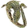 Amagogo Bracciale Aperto, Bracciale Avvolgente in Coccodrillo, Bracciale Avvolgente, Bracciale Rigido per Matrimonio, Festa, Moglie, Ragazze, Verde