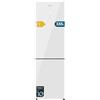 Cecotec Frigorifero Combinato 335L No Frost Bolero CoolMarket Combi 335 White Glass E. Altezza 195,3cmx59,5cm Larghezza, Compressore Inverter Plus, Basso Consumo, Ripiani Vetro, Controllo Umidità
