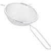 Chef Aid Setaccio in metallo con manico lungo 18 cm, strumento essenziale da cucina e ideale per scolare, scolare, lavare e un'ampia gamma di alimenti, con una maglia fine per una maggiore facilità