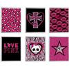 TwoDays Mcbling Room Decor Estetic, poster Trashy Y2k per camera da letto delle ragazze, arte da parete rosa acceso anni '2000, stampe emo baddie per appartamenti da donna. (20,3 x 25,4 cm, set da 6,