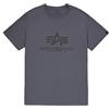 Alpha Industries Maglietta Basic Uomo Greyblack/Black
