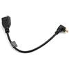 SYSTEM-S Mini HDMI aufwaerts angolare Angolo Spina angolare 90 ° Gradi a Ingresso HDMI Femmina Cavo 22 cm